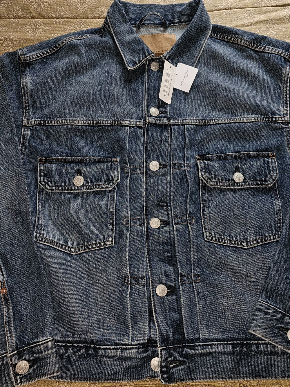 American Eagle Outfitters Dark Blue Denim Jacket